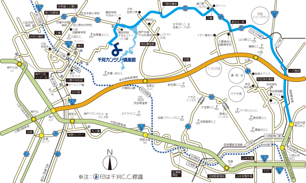 阪神高速11号線[木部第二出口]ルート